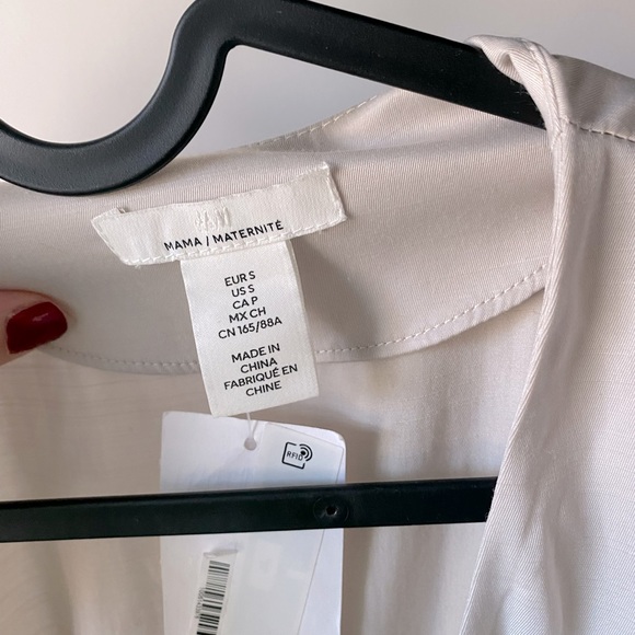 🐣NWT H&M MAMA Nursing Wrap-front Maternity Dress SIZE S - Picture 8 of 10